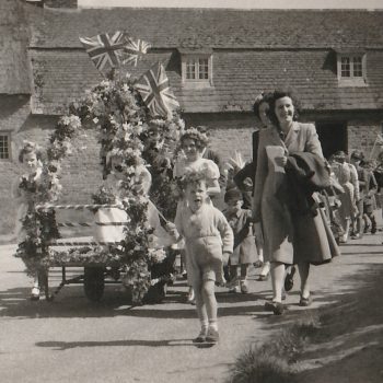 Garland parade at hill tree